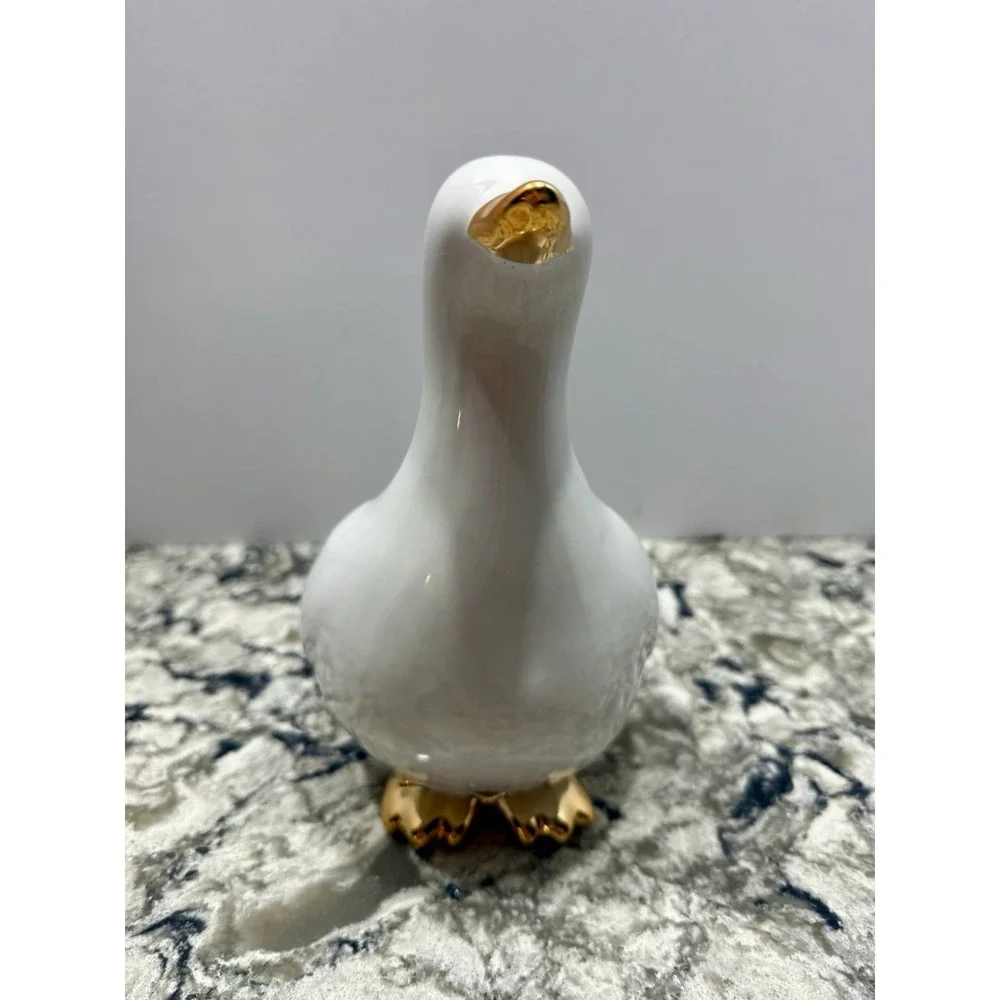 Bullseye Playground 2023 Ceramic Duck Goose Cottage Core Farmhouse Gold 8x6